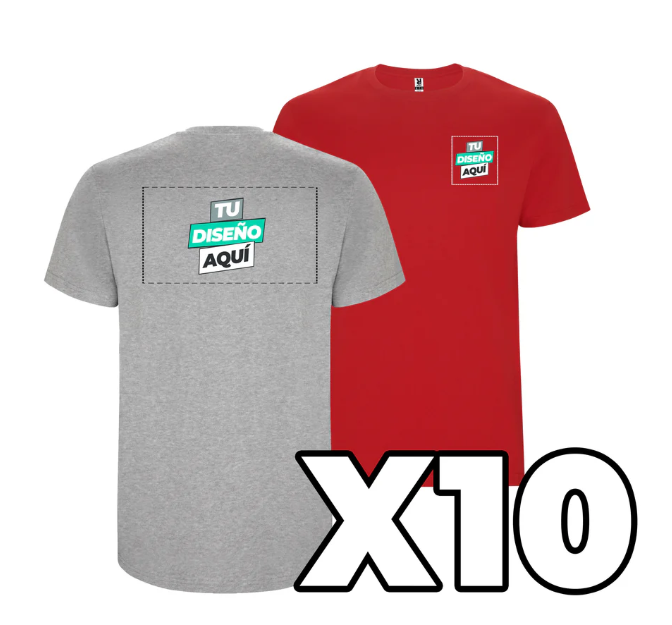 LOTE DE 10 CAMISETAS