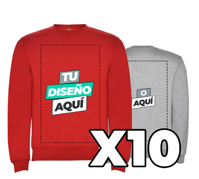 LOTE DE 10 SUDADERAS